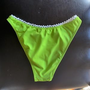 Solid and striped bikini